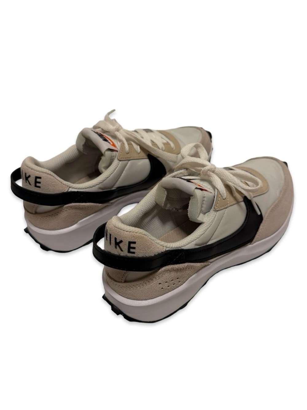 Women’s Nike Waffle Debut Sanddrift/Black/White Tennis Shoes - Picture 4 of 10